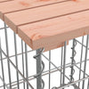 Hagebenk gabiondesign 203x44x42 cm heltre douglasgran