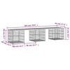 Hagebenk gabiondesign 203x44x42 cm heltre douglasgran