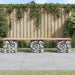 Hagebenk gabiondesign 203x44x42 cm heltre douglasgran
