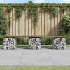 Hagebenk gabiondesign 203x44x42 cm impregnert furu