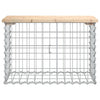 Hagebenk gabiondesign 63x31,5x42 cm heltre furu