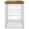 Hagebenk gabiondesign 63x31,5x42 cm impregnert furu