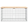 Hagebenk gabiondesign 83x44x42 cm heltre furu
