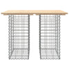 Hagebenk gabiondesign 100x70x72 cm heltre furu