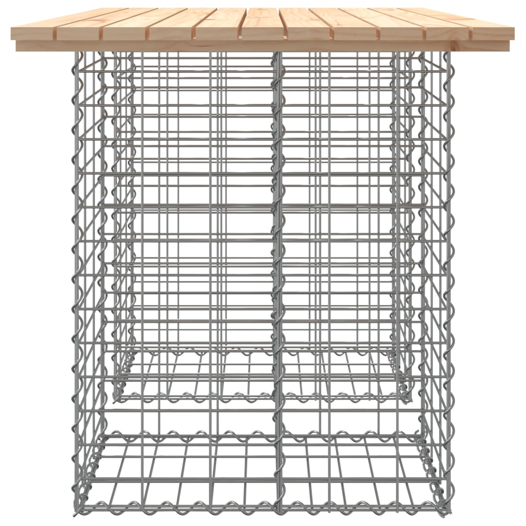 Hagebenk gabiondesign 100x70x72 cm heltre furu