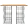 Hagebenk gabiondesign 100x70x72 cm heltre furu
