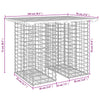 Hagebenk gabiondesign 100x70x72 cm heltre douglasgran