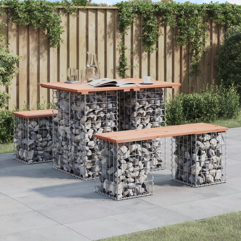 Hagebord gabiondesign 100x70x72 cm heltre Douglas