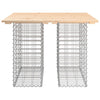Hagebenk gabiondesign 100x102x72 cm heltre furu