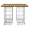 Hagebenk gabiondesign 100x102x72 cm impregnert furu