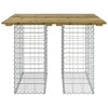 Hagebenk gabiondesign 100x102x72 cm impregnert furu