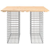 Hagebenk gabiondesign 100x102x72 cm heltre furu