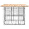 Hagebenk gabiondesign 100x102x72 cm heltre furu