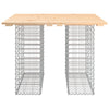 Hagebenk gabiondesign 100x102x72 cm heltre furu