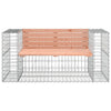 Hagebenk gabiondesign 143x71x65,5 cm heltre douglasgran