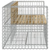 Hagebenk gabiondesign 143x71x65,5 cm impregnert furu