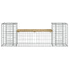 Hagebenk gabiondesign 183x41x60,5 cm impregnert furu