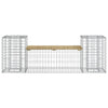 Hagebenk gabiondesign 183x41x60,5 cm impregnert furu