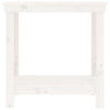 Arbeidsbenk hvit 80x50x80 cm heltre furu