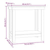 Arbeidsbenk honningbrun 80x50x80 cm heltre furu