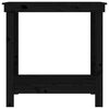 Arbeidsbenk svart 80x50x80 cm heltre furu