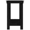 Arbeidsbenk svart 80x50x80 cm heltre furu