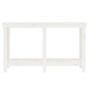Arbeidsbenk hvit 140x50x80 cm heltre furu