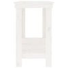 Arbeidsbenk hvit 140x50x80 cm heltre furu