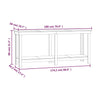 Arbeidsbenk 180x50x80 cm heltre furu