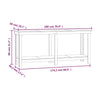 Arbeidsbenk hvit 180x50x80 cm heltre furu