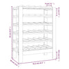 Vinstativ 61,5x30x82 cm heltre furu