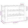 Vinstativ 61,5x30x42 cm heltre furu
