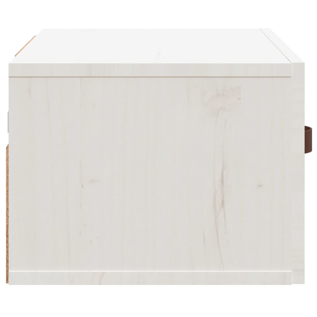 Veggmontert nattbord hvit 40x29,5x22 cm