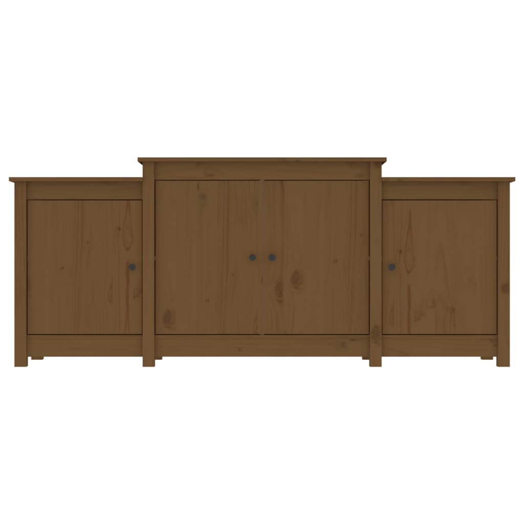 Skjenk honningbrun 164x37x68 cm heltre furu