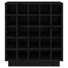 Vinhylle svart 55,5x34x61 cm heltre furu