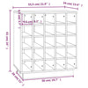 Vinhylle svart 55,5x34x61 cm heltre furu