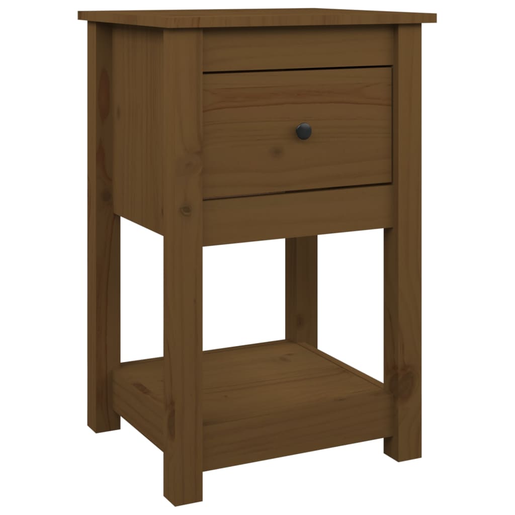 Nattbord honningbrun 40x35x61,5 cm heltre furu