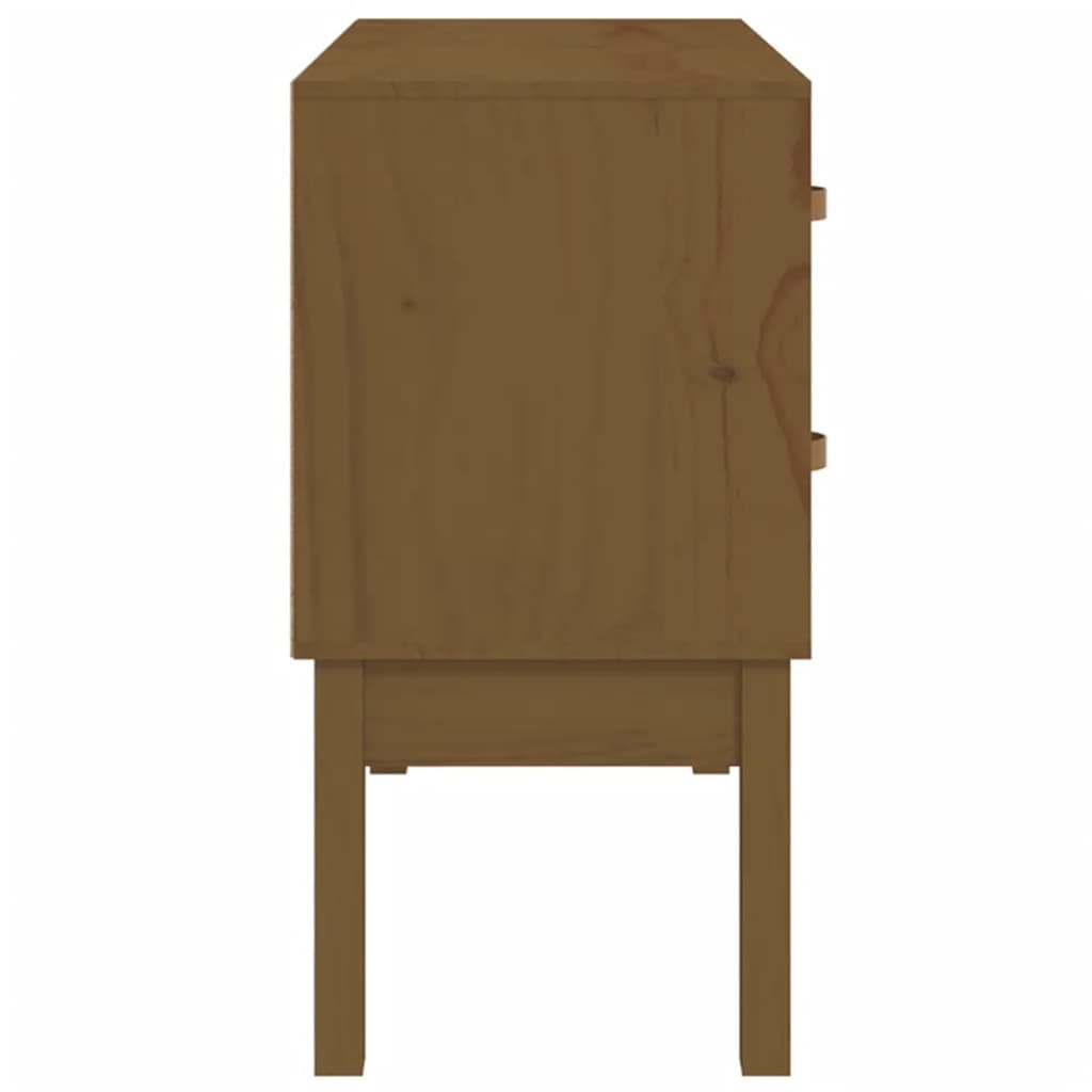 Konsollskap honningbrun 90x40x78 cm heltre furu