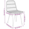 Hagestoler 2 stk svart 48x62x84 cm PE-rotting