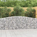 Gabionkurver buede 3 stk 400x30x80/100 cm galvanisert jern