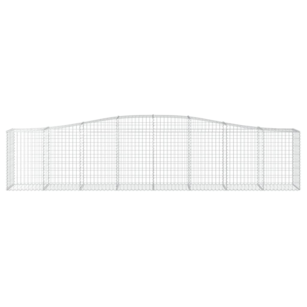 Gabionkurver buede 25 stk 400x50x80/100 cm galvanisert jern