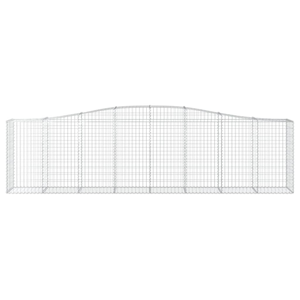 Gabionkurver buede 5 stk 400x50x100/120 cm galvanisert jern