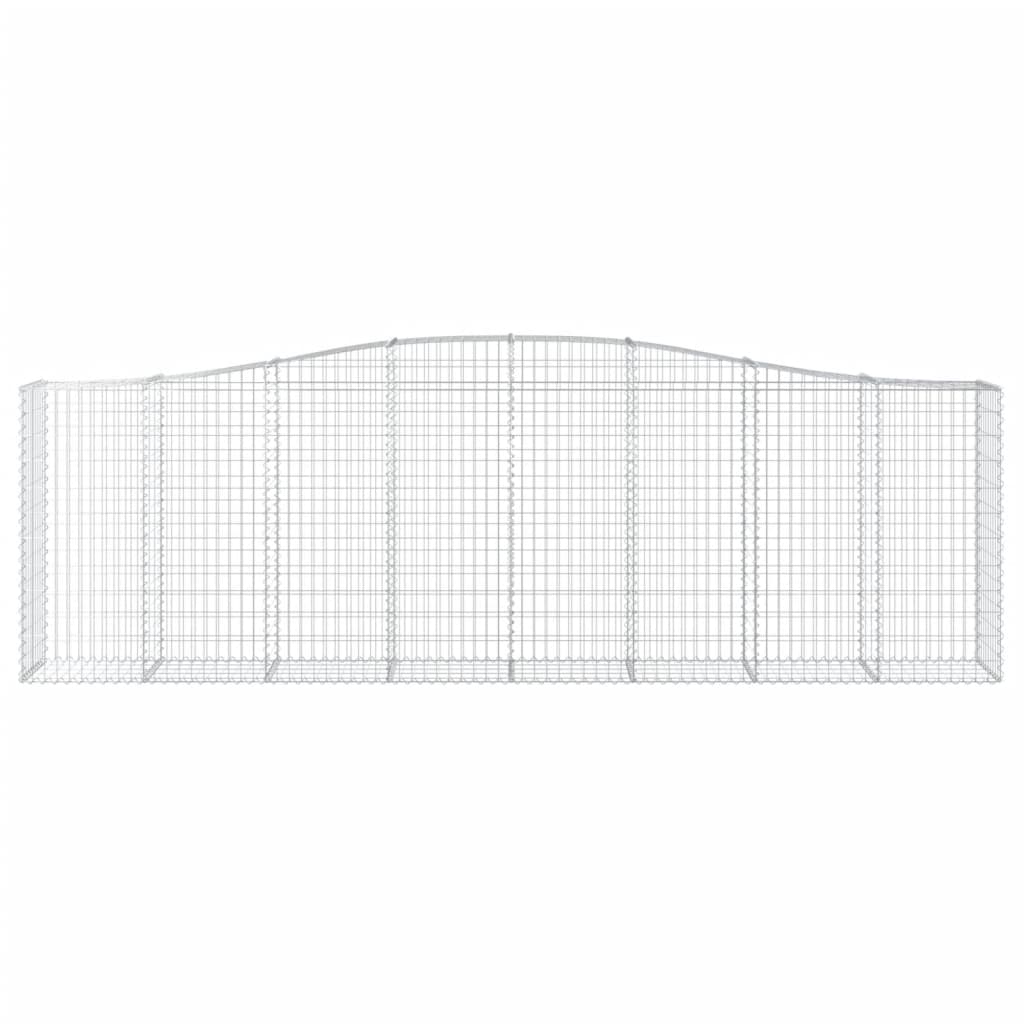 Gabionkurver buede 5 stk 400x50x120/140 cm galvanisert jern