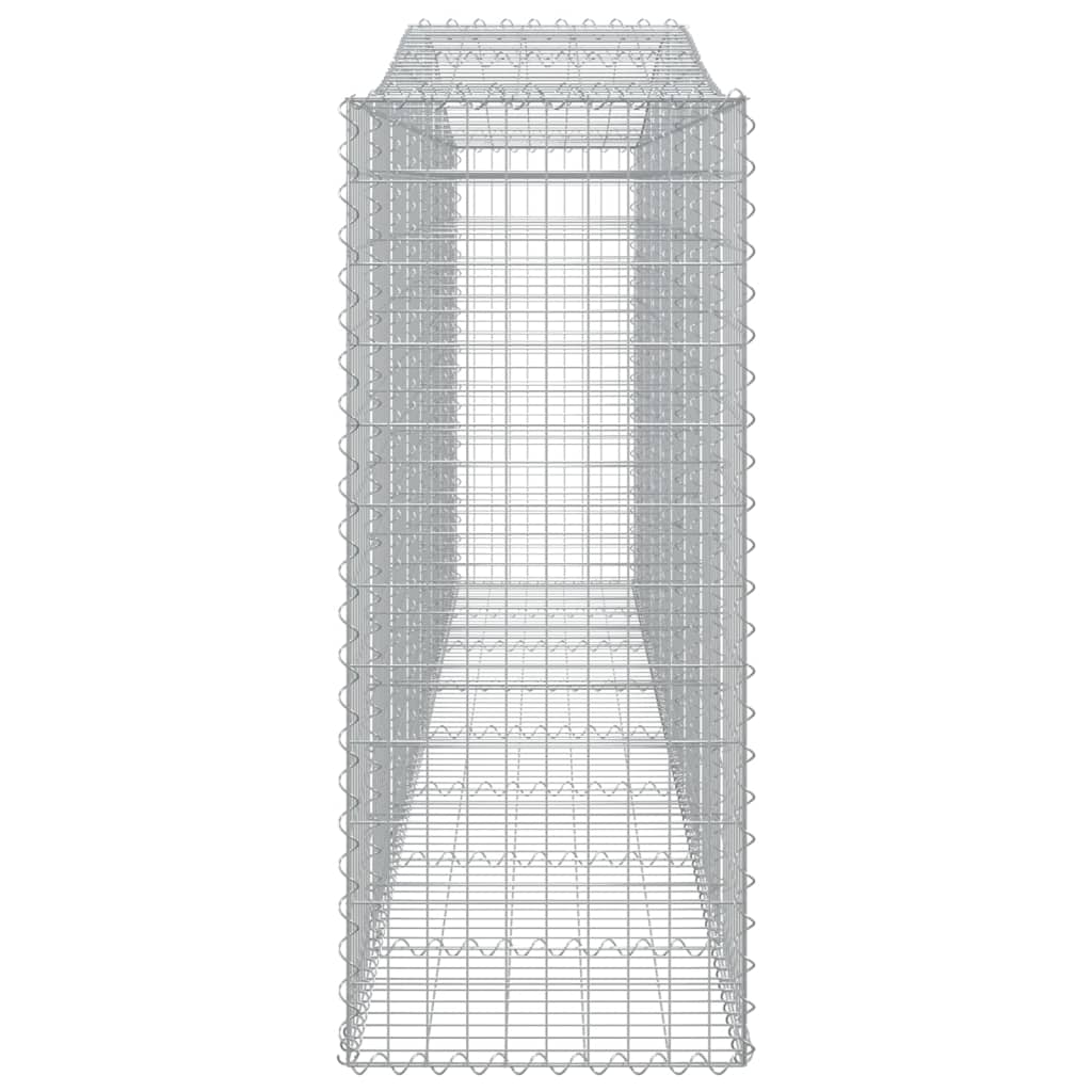 Gabionkurver buede 6 stk 400x50x120/140 cm galvanisert jern