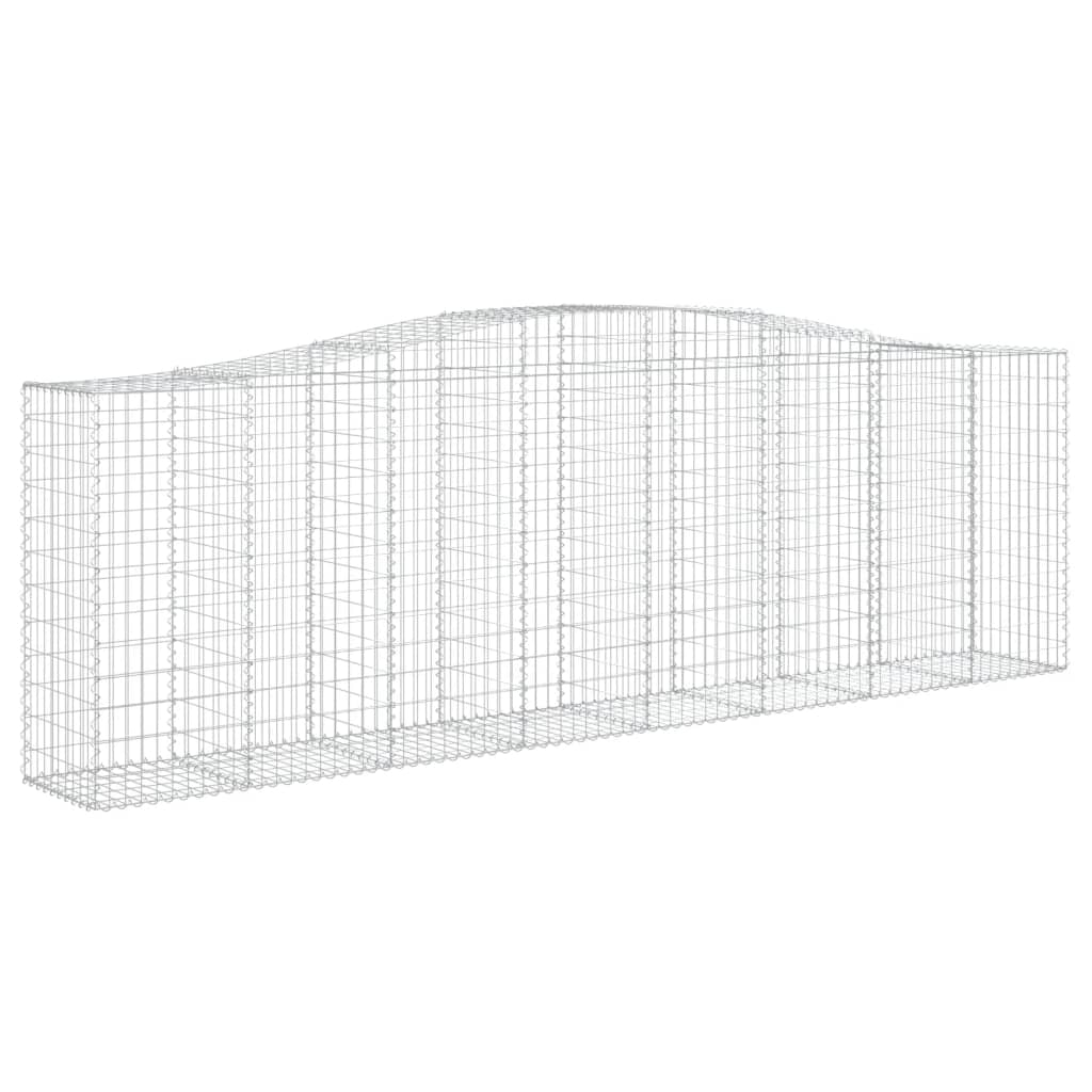 Gabionkurver buede 10 stk 400x50x120/140 cm galvanisert jern