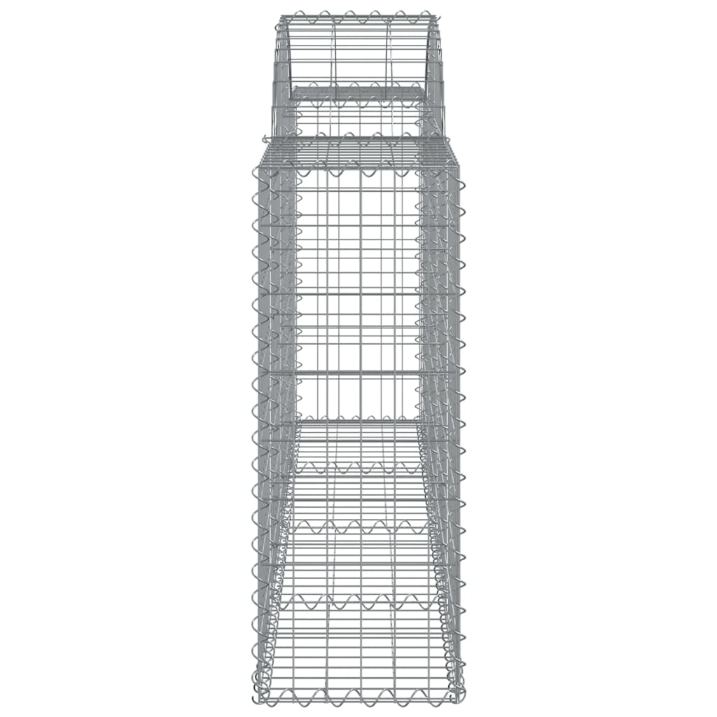 Gabionkurver buede 8 stk 200x30x80/100 cm galvanisert jern