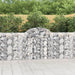 Gabionkurver buede 7 stk 200x30x100/120 cm galvanisert jern