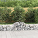 Gabionkurver buede 7 stk 200x50x40/60 cm galvanisert jern