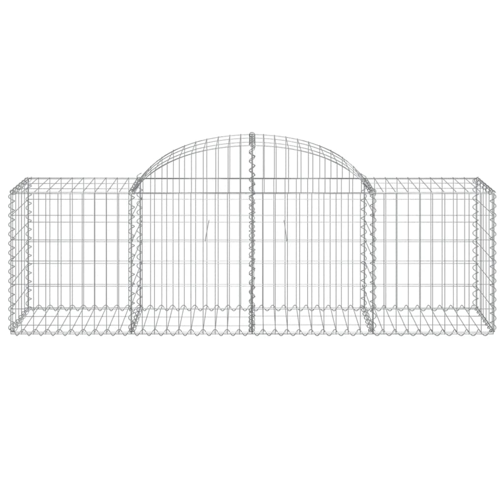 Gabionkurver buede 8 stk 200x50x60/80 cm galvanisert jern