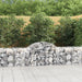 Gabionkurver buede 18 stk 200x50x60/80 cm galvanisert jern